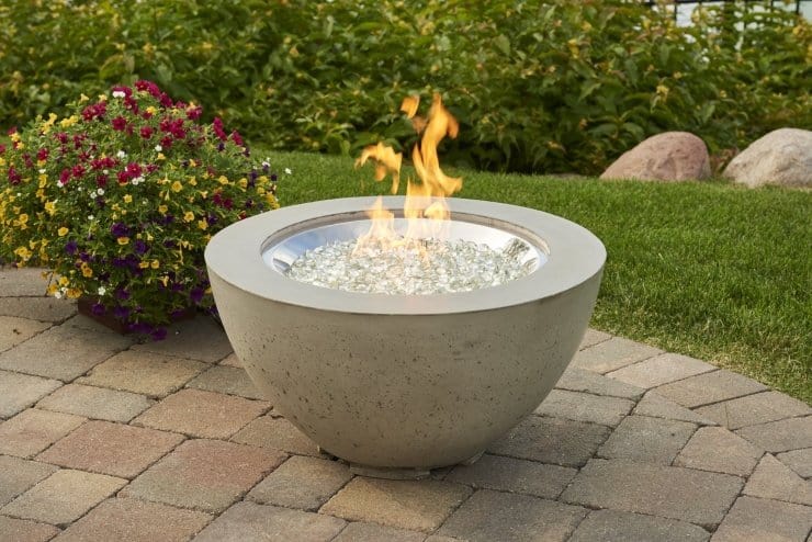 Natural Grey Cove 29 Round Gas Fire Pit Bowl