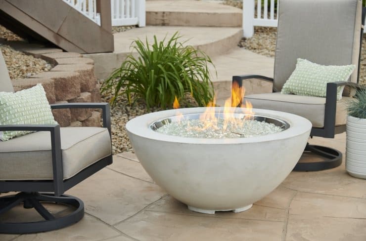 White Cove Edge 42 Round Gas Fire Pit Bowl