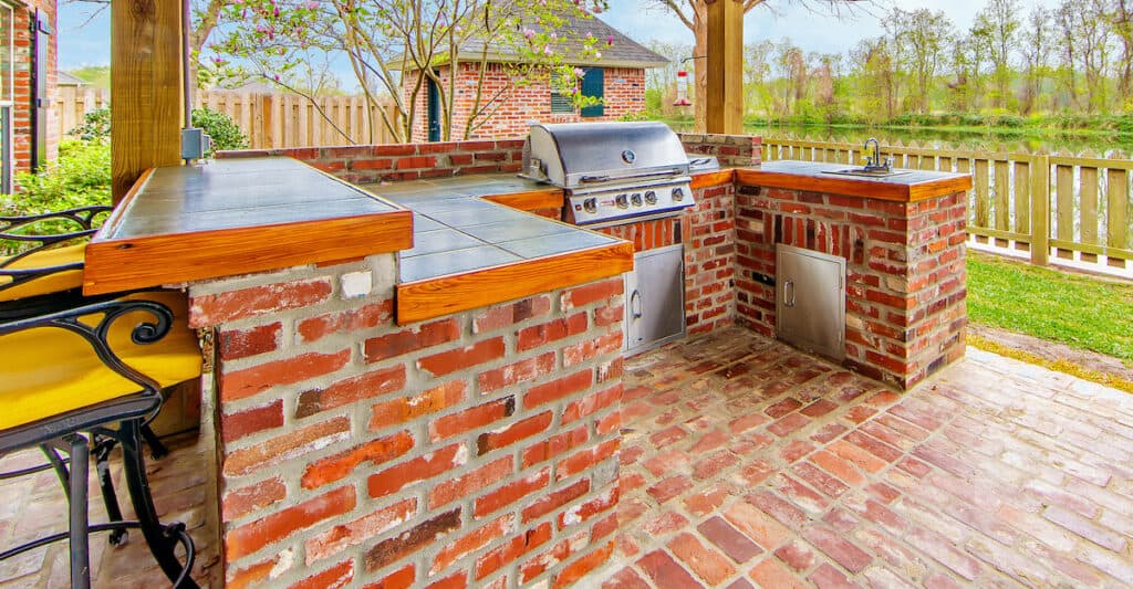 planned outdoor kitchen